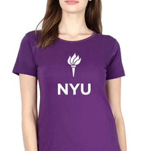 Load image into Gallery viewer, New York University T-Shirt for Women-Purple-Ektarfa.online
