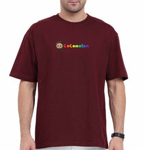 Load image into Gallery viewer, CoComelon Oversized T-Shirt for Men-Maroon-Ektarfa.online
