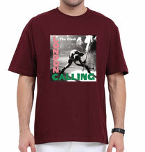 Load image into Gallery viewer, London Calling Oversized T-Shirt for Men-Maroon-Ektarfa.online
