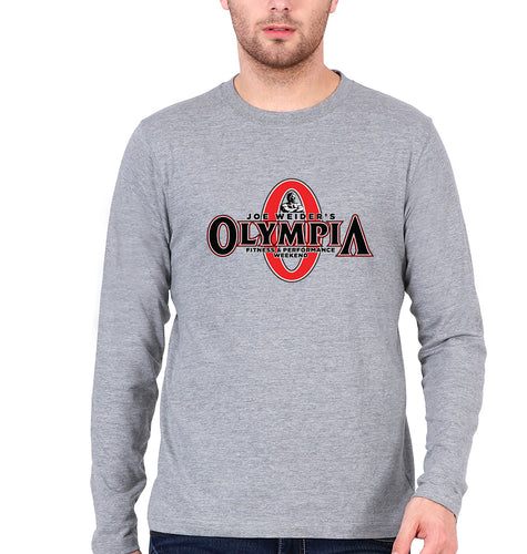 Olympia Full Sleeves T-Shirt for Men-Grey Melange-Ektarfa.online