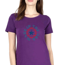 Load image into Gallery viewer, America T-Shirt for Women-Purple-Ektarfa.online
