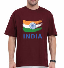 Load image into Gallery viewer, India Oversized T-Shirt for Men-Maroon-Ektarfa.online

