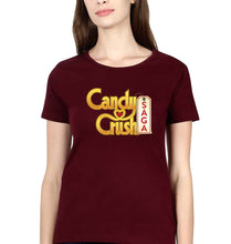 Load image into Gallery viewer, Candy Crush T-Shirt for Women-Maroon-Ektarfa.online
