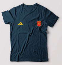 Load image into Gallery viewer, Spain Football T-Shirt for Men-Petrol Blue-Ektarfa.online
