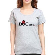 Load image into Gallery viewer, Bug Bsdk T-Shirt for Women-Grey Melange-Ektarfa.online
