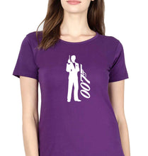 Load image into Gallery viewer, James Bond (007) T-Shirt for Women-Purple-Ektarfa.online
