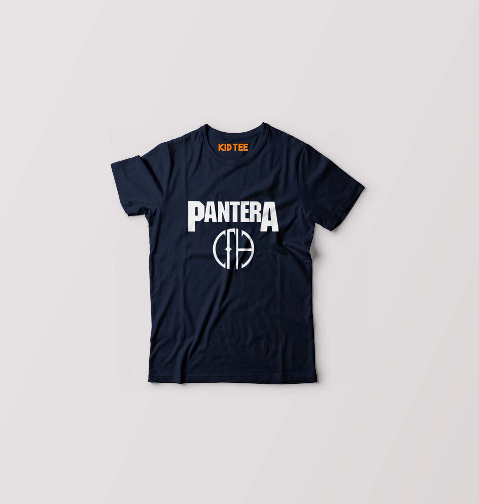 Pantera Kids T-Shirt for Boy/Girl-Black-Ektarfa.online