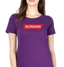 Load image into Gallery viewer, Konami T-Shirt for Women-Purple-Ektarfa.online
