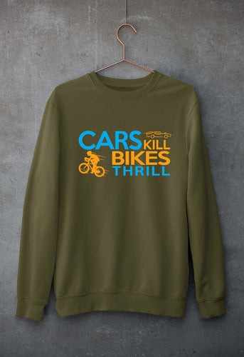 Cycling Unisex Sweatshirt for Men/Women-Olive Green-Ektarfa.online