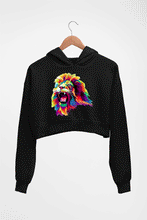 Load image into Gallery viewer, Lion Crop HOODIE FOR WOMEN-Black-Ektarfa.online
