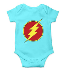 Load image into Gallery viewer, Flash Superhero Kids Romper For Baby Boy/Girl-0-5 Months(18 Inches)-Sky Blue-Ektarfa.online
