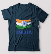 Load image into Gallery viewer, India T-Shirt for Men-Petrol Blue-Ektarfa.online
