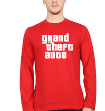 Load image into Gallery viewer, Grand Theft Auto (GTA) Full Sleeves T-Shirt for Men-Red-Ektarfa.online
