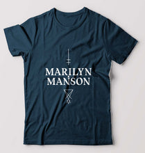 Load image into Gallery viewer, Marilyn Manson T-Shirt for Men-Petrol Blue-Ektarfa.online
