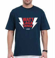 Load image into Gallery viewer, Liger Vijay Devarakonda (waat laga denge) Oversized T-Shirt for Men-Petrol Blue-Ektarfa.online
