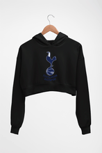Load image into Gallery viewer, Tottenham Hotspur F.C Crop HOODIE FOR WOMEN-Black-Ektarfa.online
