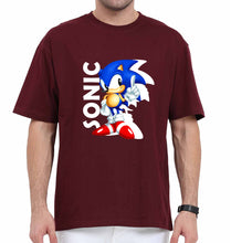 Load image into Gallery viewer, Sonic Oversized T-Shirt for Men-Maroon-Ektarfa.online
