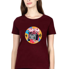 Load image into Gallery viewer, Hip Hop T-Shirt for Women-Maroon-Ektarfa.online
