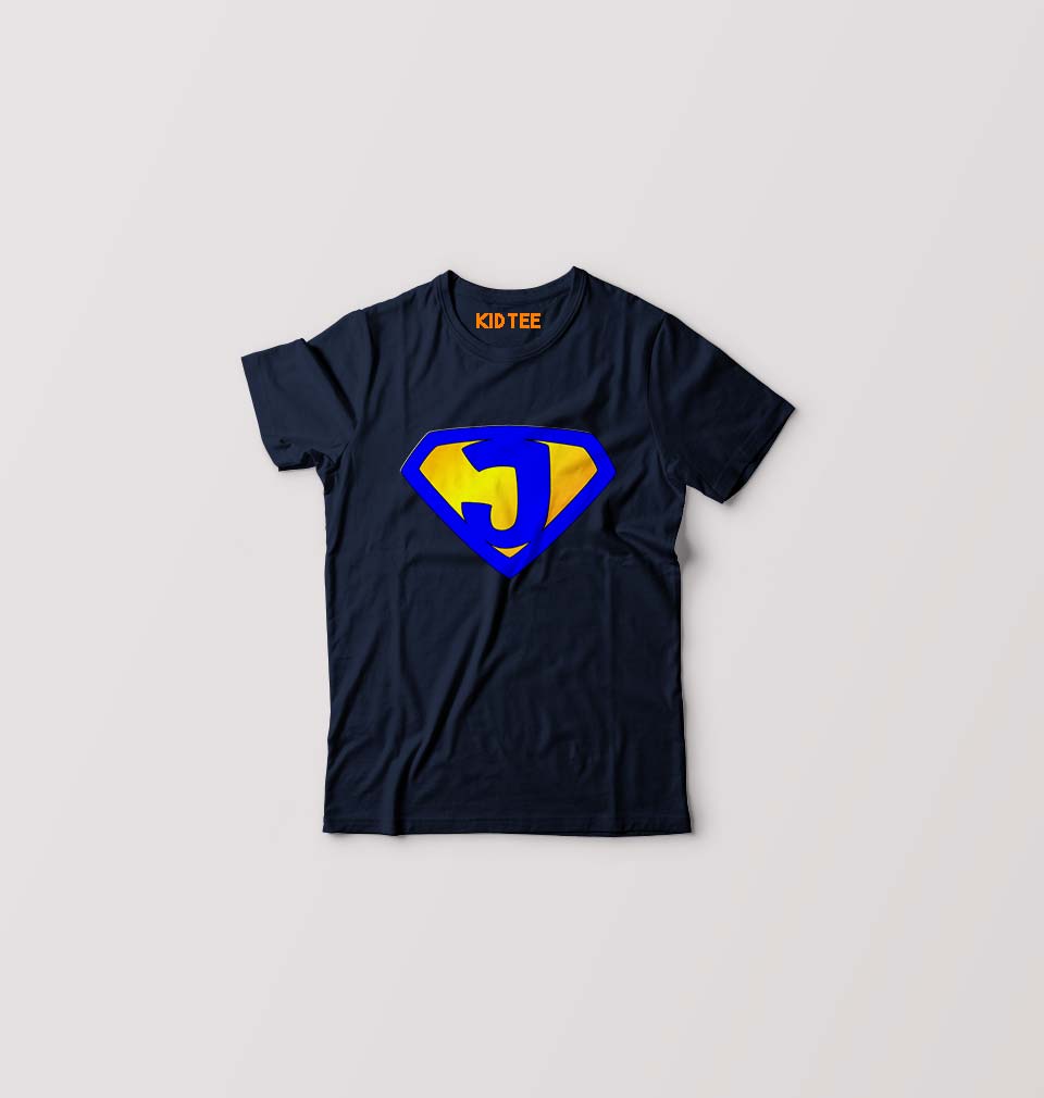 Junior Kids T-Shirt for Boy/Girl-Navy Blue-Ektarfa.online