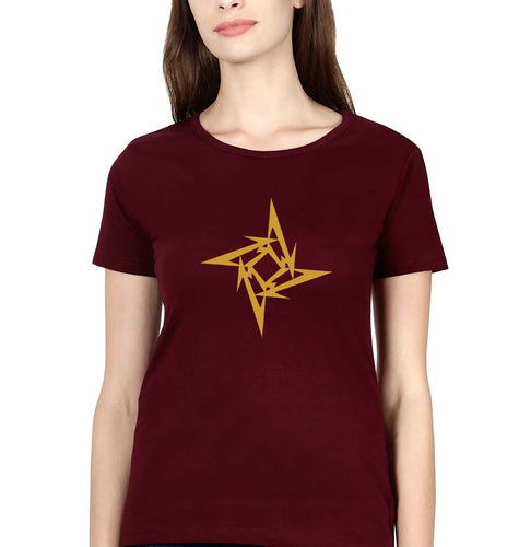 Metallica T-Shirt for Women-Maroon-Ektarfa.online