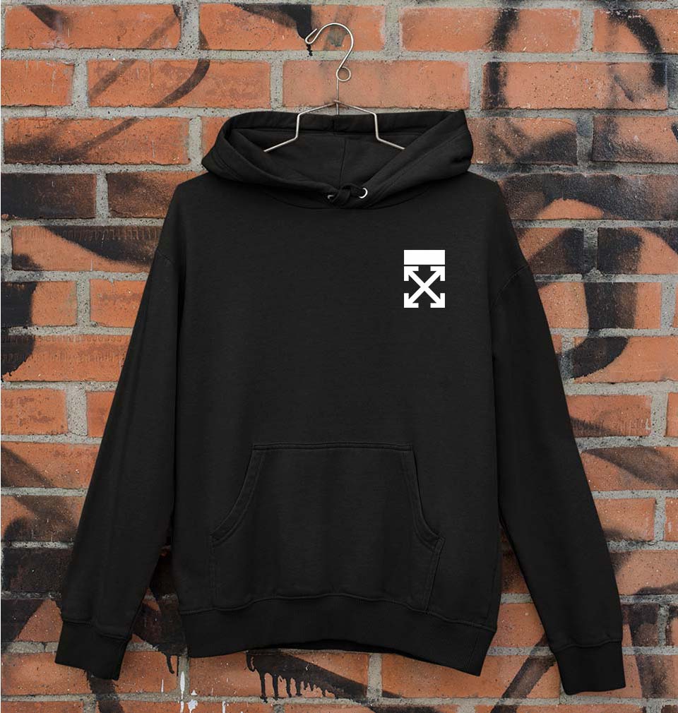 off White logo Unisex Hoodie for Men/Women-Black-Ektarfa.online