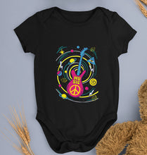 Load image into Gallery viewer, Psychedelic Music Kids Romper For Baby Boy/Girl-0-5 Months(18 Inches)-Black-Ektarfa.online
