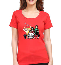 Load image into Gallery viewer, Demon Slayer T-Shirt for Women-Red-Ektarfa.online
