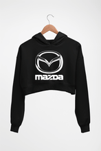 Load image into Gallery viewer, Mazda Crop HOODIE FOR WOMEN-Black-Ektarfa.online
