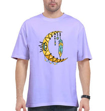 Load image into Gallery viewer, Dream Catcher Moon Oversized T-Shirt for Men-Lavender-Ektarfa.online
