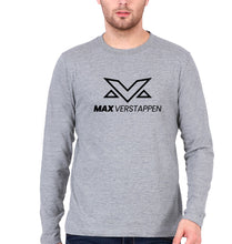 Load image into Gallery viewer, Max Verstappen Full Sleeves T-Shirt for Men-S(38 Inches)-Grey Melange-Ektarfa.online
