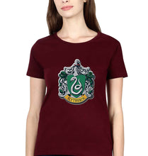Load image into Gallery viewer, Slytherin Harry Potter T-Shirt for Women-Maroon-Ektarfa.online
