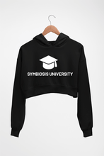 Load image into Gallery viewer, Symbiosis Crop HOODIE FOR WOMEN-Black-Ektarfa.online
