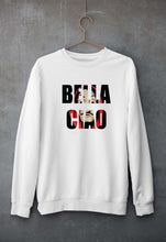Load image into Gallery viewer, Money Heist Bella Ciao Unisex Sweatshirt for Men/Women-White-Ektarfa.online
