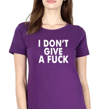Load image into Gallery viewer, Fuck T-Shirt for Women-Purple-Ektarfa.online
