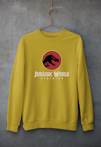 Jurassic World Unisex Sweatshirt for Men/Women-Mustard Yellow-Ektarfa.online