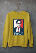 Load image into Gallery viewer, Dwight Schrute Fact Unisex Sweatshirt for Men/Women-Mustard Yellow-Ektarfa.online
