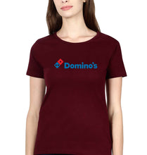 Load image into Gallery viewer, Domino&#39;s T-Shirt for Women-Maroon-Ektarfa.online
