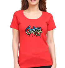 Load image into Gallery viewer, Graffiti Crazy T-Shirt for Women-Red-Ektarfa.online
