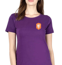 Load image into Gallery viewer, Netherlands Football T-Shirt for Women-Purple-Ektarfa.online

