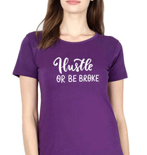 Load image into Gallery viewer, Hustle T-Shirt for Women-Purple-Ektarfa.online
