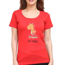 Load image into Gallery viewer, Dinosaur T-Shirt for Women-Red-Ektarfa.online
