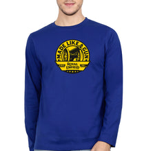 Load image into Gallery viewer, Royal Enfield Full Sleeves T-Shirt for Men-Royal Blue-Ektarfa.online
