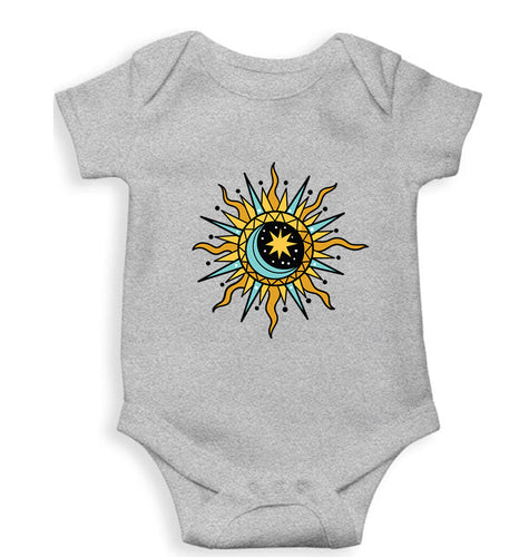 Psychedelic Chakra Kids Romper For Baby Boy/Girl-Grey-Ektarfa.online