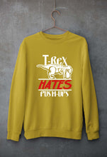 Load image into Gallery viewer, T-Rex Gym Funny Unisex Sweatshirt for Men/Women-Mustard Yellow-Ektarfa.online
