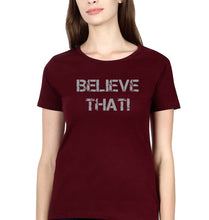 Load image into Gallery viewer, Believe That Roman Reigns WWE T-Shirt for Women-Maroon-Ektarfa.online
