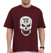 Load image into Gallery viewer, Stone Cold Steve Austin (WWE) Oversized T-Shirt for Men-Maroon-Ektarfa.online
