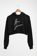 Load image into Gallery viewer, Nina Simone Crop HOODIE FOR WOMEN-Black-Ektarfa.online
