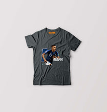 Load image into Gallery viewer, Kylian Mbappé Kids T-Shirt for Boy/Girl-Steal Grey-Ektarfa.online
