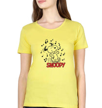 Load image into Gallery viewer, Peanuts Snoopy T-Shirt for Women-Mustard Yellow-Ektarfa.online
