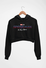 Load image into Gallery viewer, Spiderman Superhero Crop HOODIE FOR WOMEN-Black-Ektarfa.online
